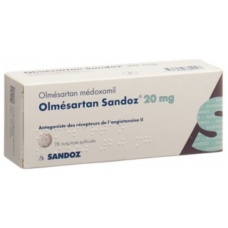 Олмесартан Сандоз 20 мг 98 таблеток покрытых оболочкой