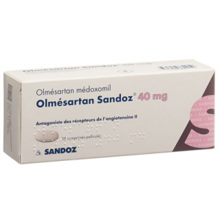 Олмесартан Сандоз 40 мг 28 таблеток покрытых оболочкой