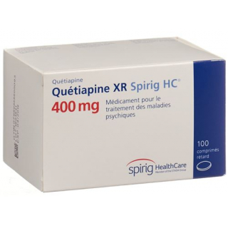 Кветиапин XR Спириг 400 мг 100 ретард таблеток