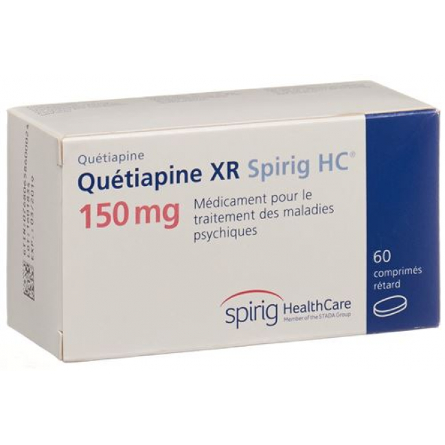 Кветиапин XR Спириг 150 мг 60 ретард таблеток