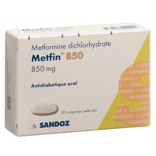 Метфин 850 мг 30 таблеток покрытых оболочкой