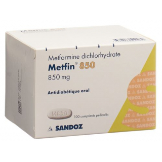 Метфин 850 мг 100 таблеток покрытых оболочкой