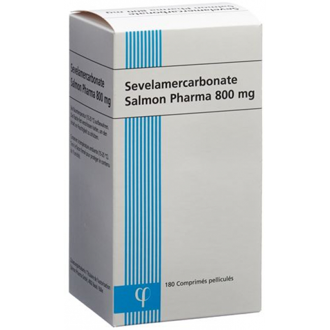 Севеламер карбонат Салмон Фарма 800 мг 180 таблеток покрытых оболочкой
