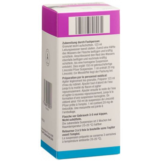 Линезолид Пфайзер суспензия 20 мг / мл 150 мл