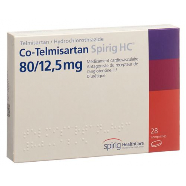 Ко-Телмисартан Спириг 80/12,5 мг 28 таблеток