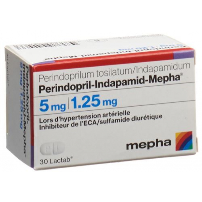 Периндоприл Индапамид Мефа 5/1,25 мг 90 таблеток покрытых оболочкой