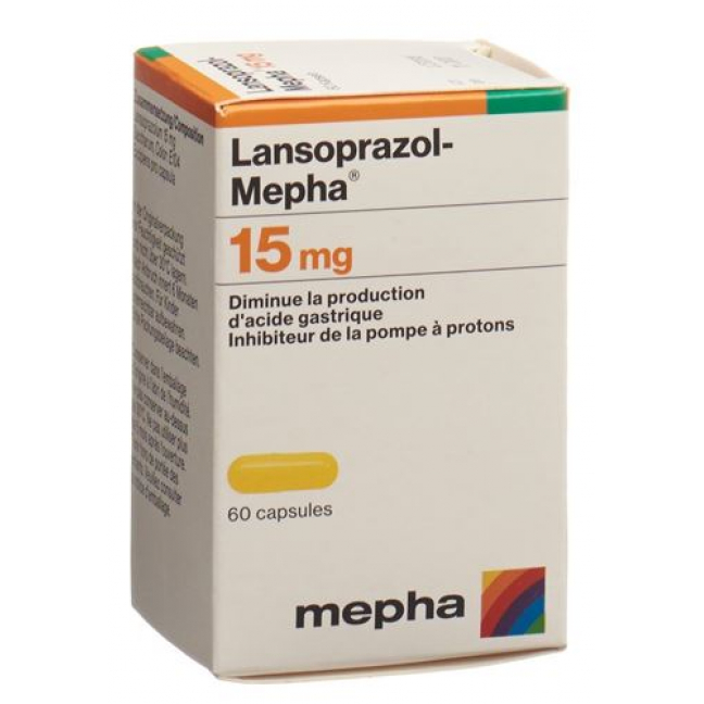 Лансопразол Мефа 15 мг 60 капсул