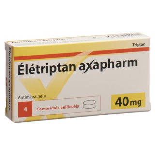 Элетриптан Аксафарм 40 мг 4 таблетки покрытые оболочкой