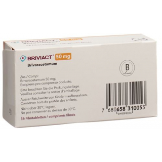 Бривиакт 50 мг 56 таблеток покрытых оболочкой