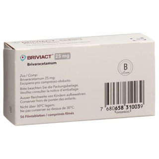 Бривиакт 25 мг 56 таблеток покрытых оболочкой