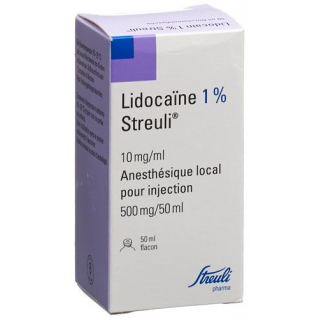 Лидокаин Штройли 1% раствор для инъекций 500 мг / 50 мл 1 флакон 50 мл