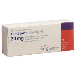 Олмесартан Спириг 20 мг 30 таблеток покрытых оболочкой