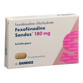 Фексофенадин Сандоз 180 мг 10 таблеток покрытых оболочкой