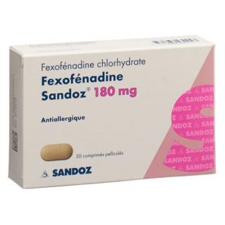 Фексофенадин Сандоз 180 мг 30 таблеток покрытых оболочкой  