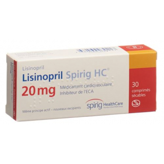Лизиноприл Спириг 20 мг 30 таблеток