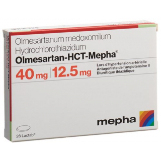Олмесартан ГХТ Мефа 40 мг / 12,5 мг 28 таблеток покрытых оболочкой