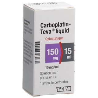 Карбоплатин Тева жидкость раствор для инфузий 150 мг / 15 мл флакон 15 мл