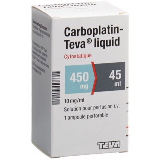 Карбоплатин Тева жидкость раствор для инфузий 450 мг / 45 мл флакон 45 мл
