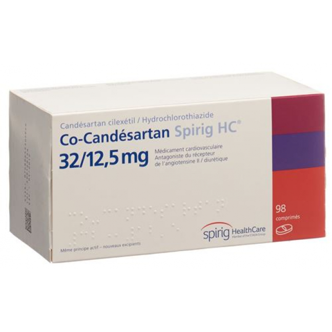 Ко-Кандерсартан Спириг 32/12,5 мг 98 таблеток