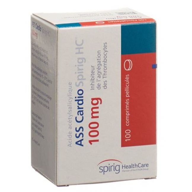 АСС Кардио Спириг HC таблетки в пленочной оболочке в пластиковом флаконе 100 мг 100 шт