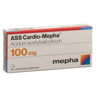 АСС Кардио Мефа 100 мг 30 таблеткок покрытых пленочной оболочкой в блистерной упаковке