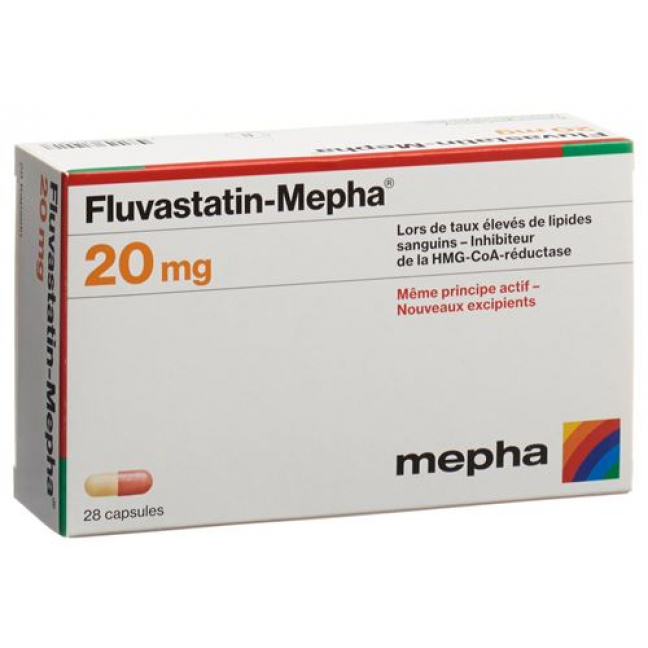 Флувастатин Мефа 20 мг 28 капсул