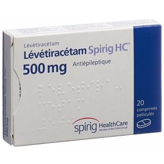 Леветирацетам Спириг 500 мг 20 таблеток покрытых оболочкой