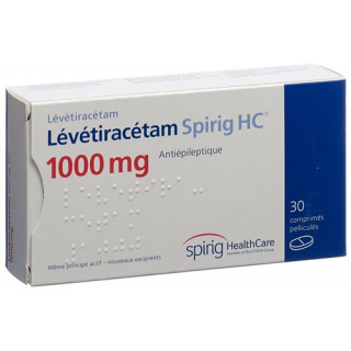 Леветирацетам Спириг 1000 мг 30 таблеток покрытых оболочкой