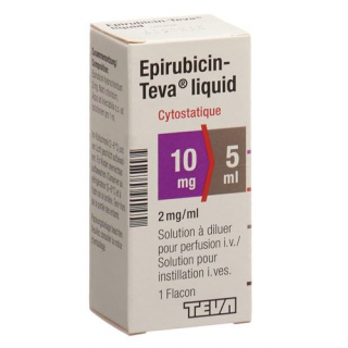 Эпирубицин Тева раствор для инъекций 10 мг / 5 мл 1 флакон