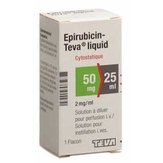 Эпирубицин Тева раствор для инъекций 50 мг / 25 мл 1 флакон