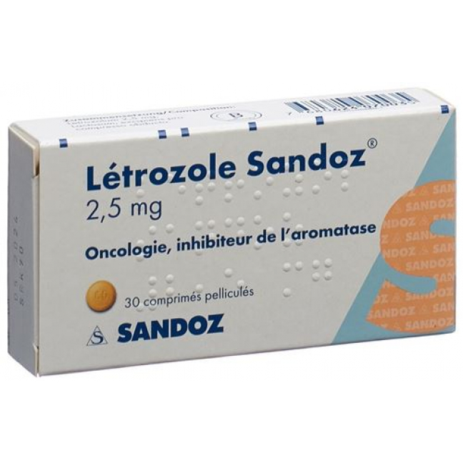 Летрозол Сандоз 2,5 мг 30 таблеток покрытых оболочкой