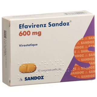 Эвафиренз Сандоз 600 мг 30 таблеток покрытых оболочкой