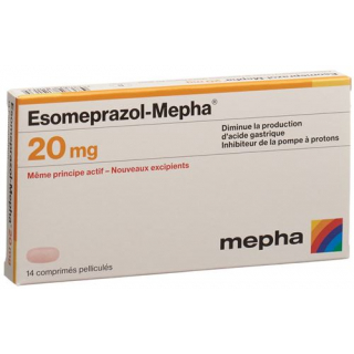 Эзомепразол Мефа 20 мг 14 таблеток покрытых оболочкой