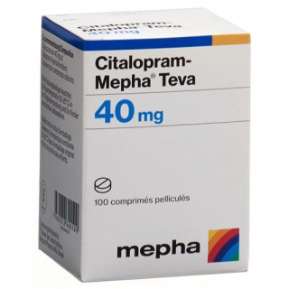 Циталопрам Мефа Тева 40 мг 100 таблеток покрытых оболочкой