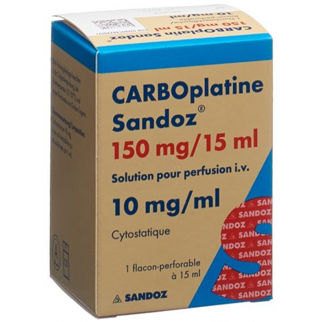 Карбоплатин Сандоз раствор для инфузий 150 мг / 15 мл флакон 15 мл