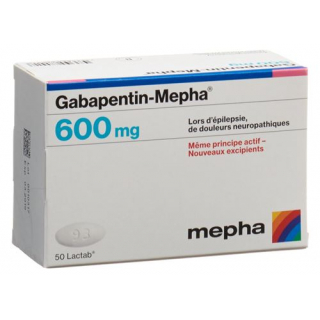 Габапентин Мефа 600 мг 50 таблеток покрытых оболочкой