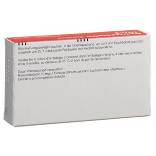 Розувастатин Зентива 10 мг 28 таблеток покрытых оболочкой