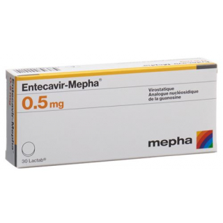 Энтекавир Мефа 0,5 мг 30 таблеток покрытых оболочкой