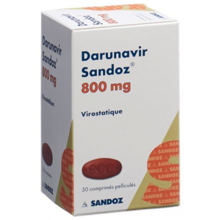 Дарунавир Сандоз 800 мг 30 таблеток покрытых оболочкой 