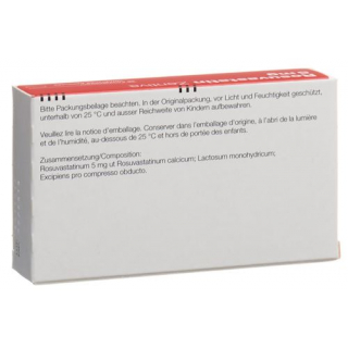 Розувастатин Зентива 5 мг 28 таблеток покрытых оболочкой