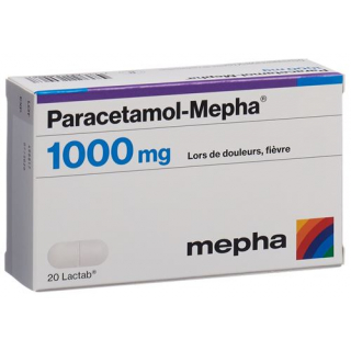 Парацетамол Мефа 1000 мг 20 таблеток покрытых оболочкой