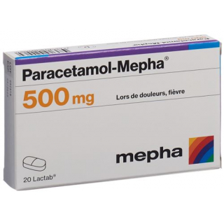 Парацетамол Мефа 500 мг 20 таблеток покрытых оболочкой