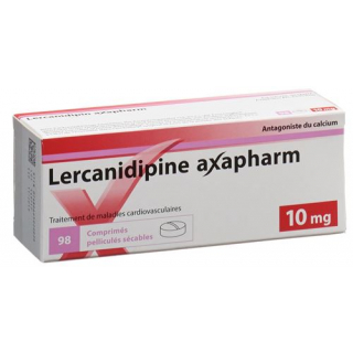 Лерканидипин Аксафарм 10 мг 98 таблеток покрытых оболочкой