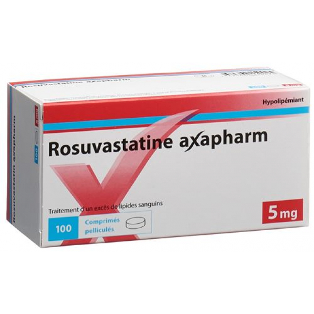 Розувастатин Аксафарм 5 мг 100 таблеток покрытых оболочкой