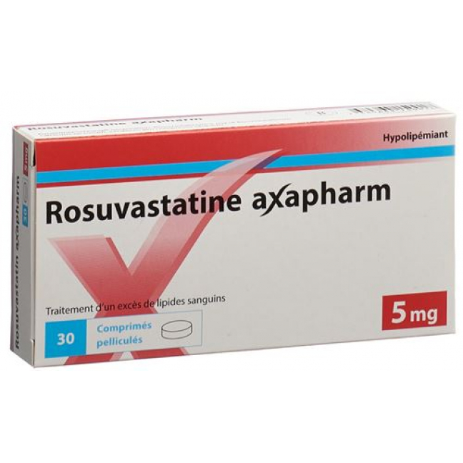 Розувастатин Аксафарм 5 мг 30 таблеток покрытых оболочкой