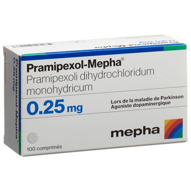 Прамипексол Мефа 0,25 мг 100 таблеток