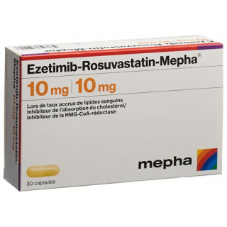 Эзетимиб Розувастатин Мефа 10 мг / 10 мг 90 капсул