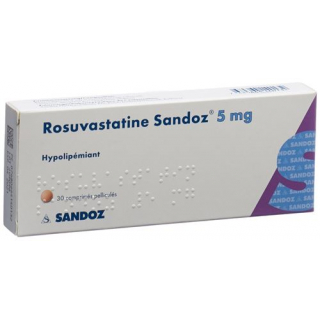Розувастатин Сандоз 5 мг 30 таблеток покрытых оболочкой
