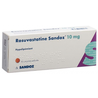 Розувастатин Сандоз 10 мг 50 таблеток покрытых оболочкой