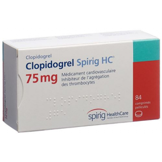 Клопидогрел Спириг 75 мг 84 таблетки покрытые оболочкой